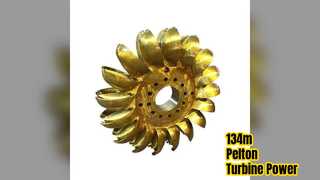 134 m Pelton-Wasserturbine, automatisch, manuell