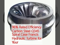 96% Rated Efficiency Kohlenstoffstahl Q345 Spirale Fall Francis Hydraulik Turbine für Ihre
