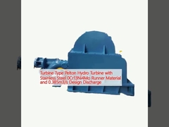 Pelton-Wasserkraftanlage mit Edelstahl 0Cr13Ni4Mo-Runner-Material und Entladung von 0,385 m3/s