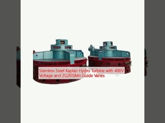 Kaplan-Wasserkraftanlage aus Edelstahl mit 400 V Spannung und ZG20SiMn-Lenkflügeln
