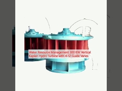 Wasserressourcenmanagement 300 KW vertikale Kaplan-Wasserkraftanlage mit 4-12 Führungsschläufern