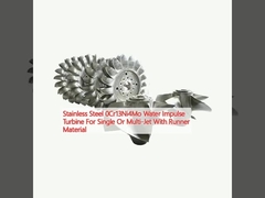 0Cr13Ni4Mo-Wassereimpulsturbine aus Edelstahl für Einzel- oder Mehrstrahlstrahlen mit Laufwerkstoff