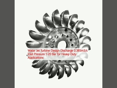 Wasserstrahlturbine Entladung 0,385 m3/s Einlassdruck 1-20 Bar für Schwerlastanwendungen