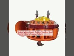 Vertikal Wasserkraftanlage Edelstahlläufer Material Layout Muster