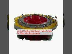 Vertikale Kaplan-Wasserkraftanlage aus Edelstahl für Wasserzufuhr