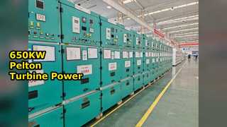 650 kW Peltonturbine Mini-HPP-Leistung