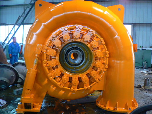 100KW Francis Wasserturbine mit Spiralgehäuse aus Kohlenstoffstahl und Führungsschleifer