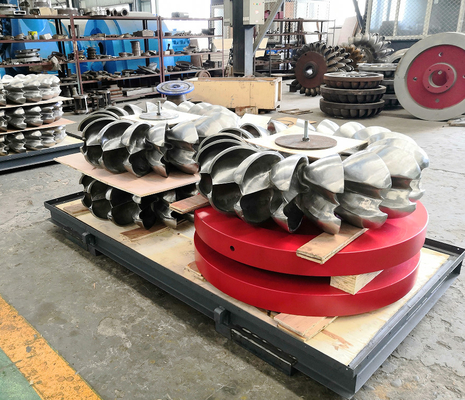 Wasserimpulsturbine mit 134 m Nennwasserkopf und Einlassdruck 1-20 bar