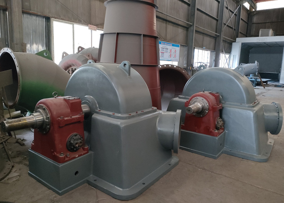 Brushless Excitation Turgo Impulse Turbine Stahlgusskörper Edelstahlläufer