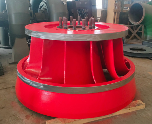 100KW Francis Wasserturbine mit Spiralgehäuse aus Kohlenstoffstahl und Führungsschleifer