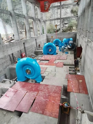 50 Hz Frequenz Francis Turbine mit Kohlenstoffstahl Q345 Spiralgehäuse