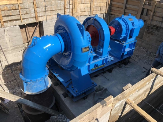 Horizontale Micro Mini Pelton Turgo Wasserkraft Francis Hydraulikturbine 100kw Wasserkraftwerk