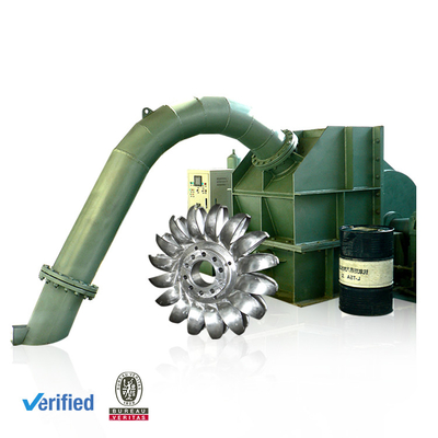 horizontale Pelton Wassersäule 1250kw der Wasserturbine-92% Leistungsfähigkeits-120m