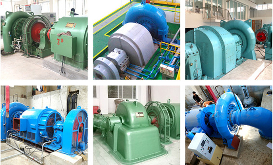 Gitter 375rpm-1000rpm 1.5m3/S Francis Hydro Turbine Generator On