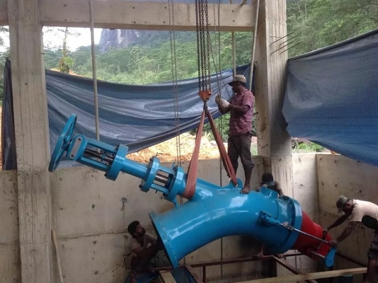 Gleichdruckturbine 350kw Turgo 400V für Wasserkraft-Kraftwerk-breite Fluss-Strecke