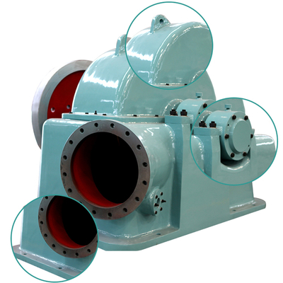 500RPM Pelton hohe Leistungsfähigkeit der Oberwasser-Turbinen-60HZ 96,2%