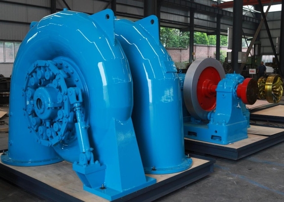 schwanzlose Francis Horizontal Hydro Turbine 57m Wassersäule 400V