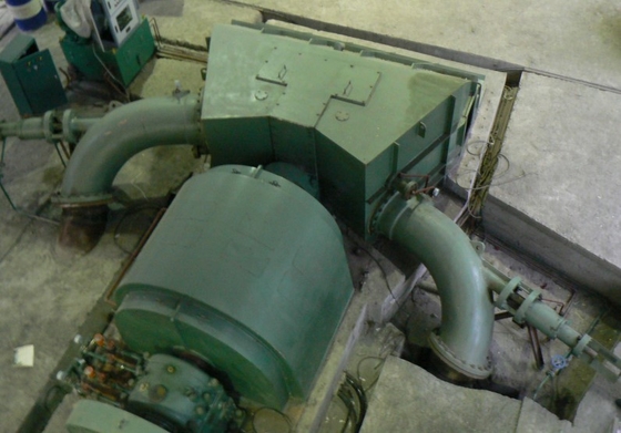 92% Leistungsfähigkeits-Mikro-horizontale Peltonturbine 2800kw für Wasserkraft-Kraftwerk