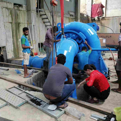 Örtlich festgelegtes Blatt vertikales Kaplan 100 hydroelektrische Wassersäule Kilowatts Generator-16m