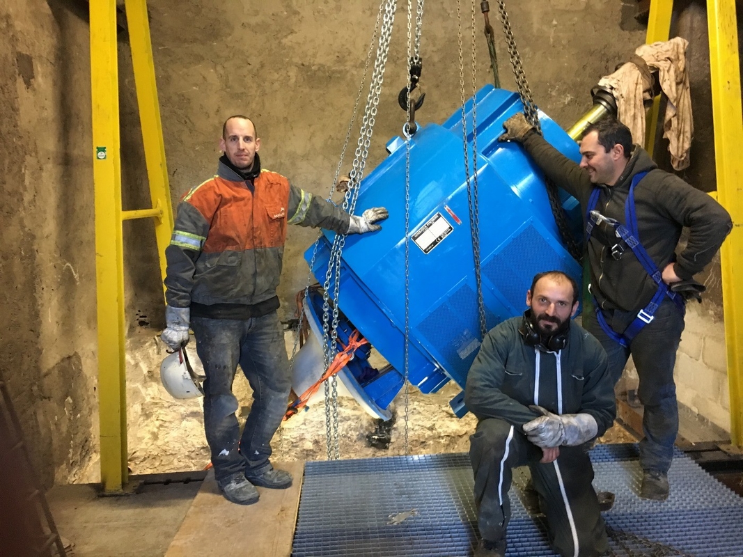 Edelstahlläufermaterial Wasserkraftanlage für vertikales Layout und Wasserkopf von 30 M